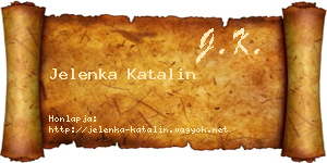 Jelenka Katalin névjegykártya